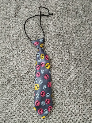 Children's tie like new, gray multicolor, for ages 2-5