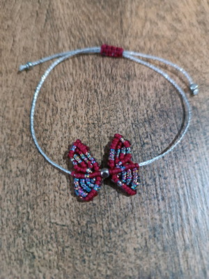 Butterfly macrame bracelet new handmade