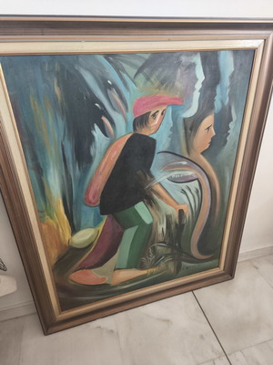 Painting by Christidis like new, authentic handmade artwork