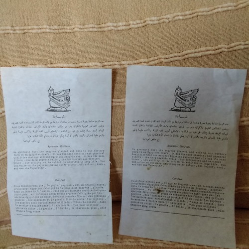Papyrus Egypt used with images 42x32 cm