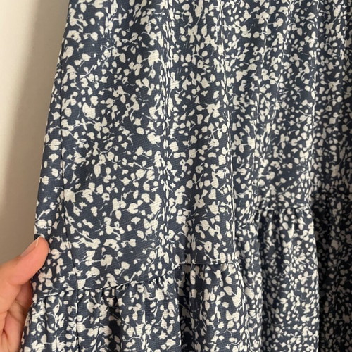 Mini dress Pull & Bear used, large, blue and white