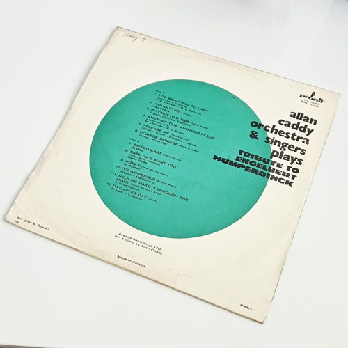 Allan Caddy Orchestra & Singers Tribute to Engelbert Humperdinck vinyl used