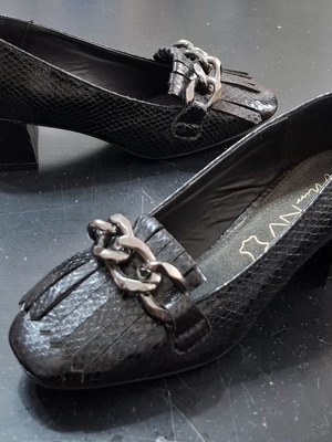 Miss NV Croco Women's Pumps Size 36 New Black