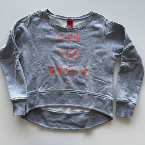 Γυναικείο φούτερ Nike Run The Earth μέγεθος Medium γκρι μεταχειρισμένο