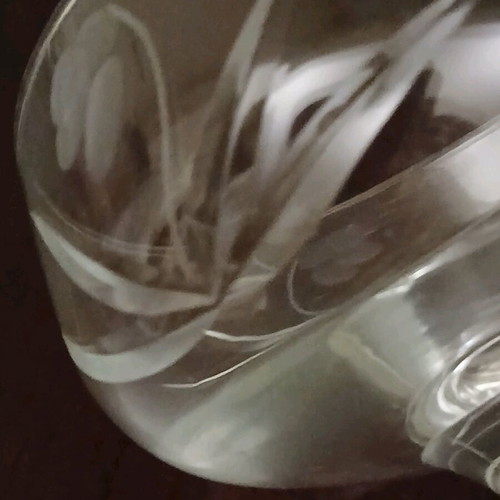 Vintage stemmed glasses set of 6 like new