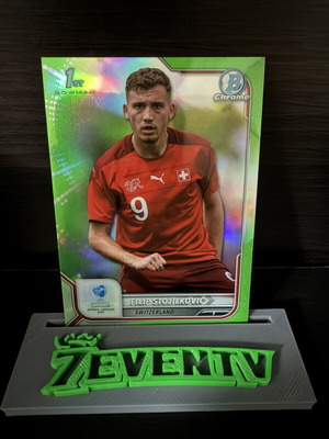 Filip Stojilkovic 1st Green /199 Topps Bowman Chrome UEFA U21 EURO 2023 card