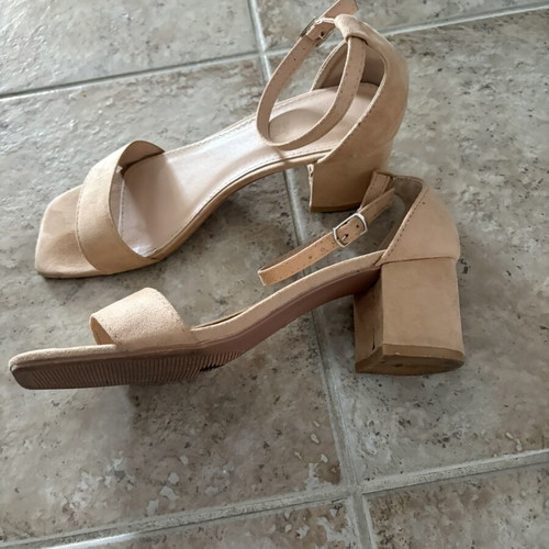 Nude sandals No Name Shoes like new, size 38, 5cm block heel