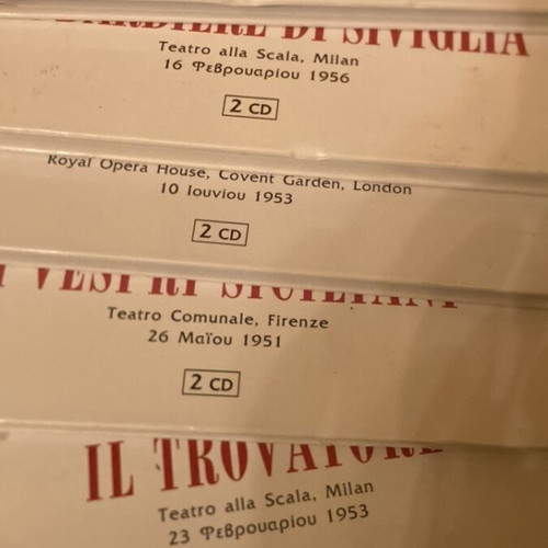 Maria Callas collection used with rare live recordings 11 volumes