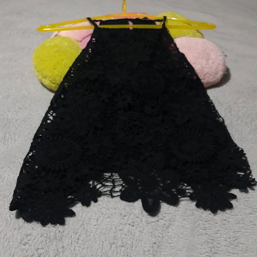 Black Lace Top Tally Weijl New Size M