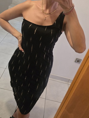 Dress with silver details, like new, size M