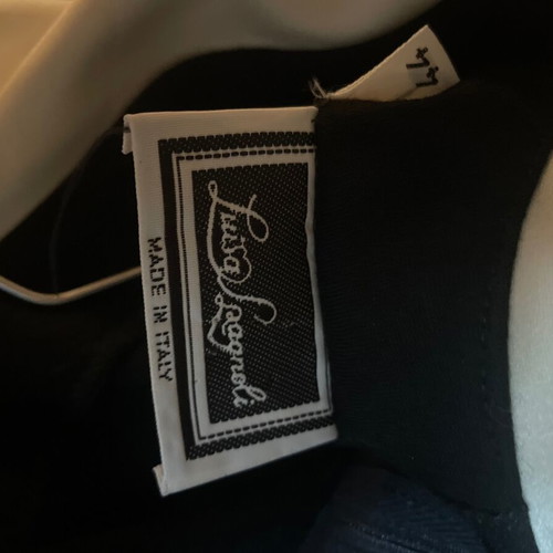 Luisa Spagnoli wool silk dress white-black like new, size 44 large