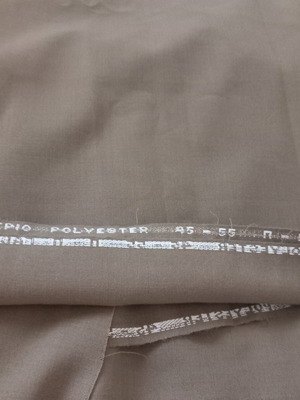 Fabric beige and chocolate, like new, 1.5m width, 3m length