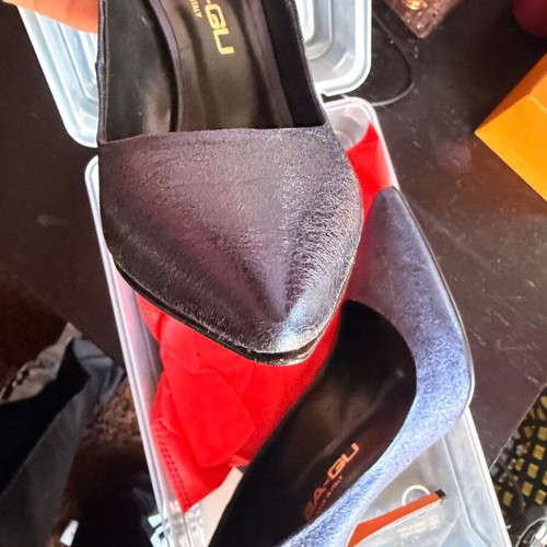LEA-GU blue pumps new, size 39, Italian genuine leather