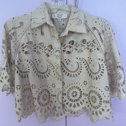 Broderie set Zini beige, like new, size S