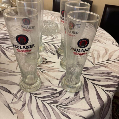 Paulaner Weissbier συλλεκτικά ποτήρια 6 τεμαχίων 0,5 λίτρων σαν καινούργια