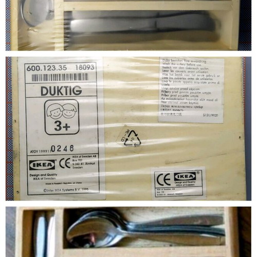 Children's cutlery set IKEA DUKTIG series