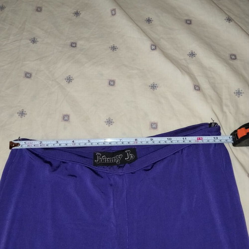 Purple Low-Rise Flared Pants like new