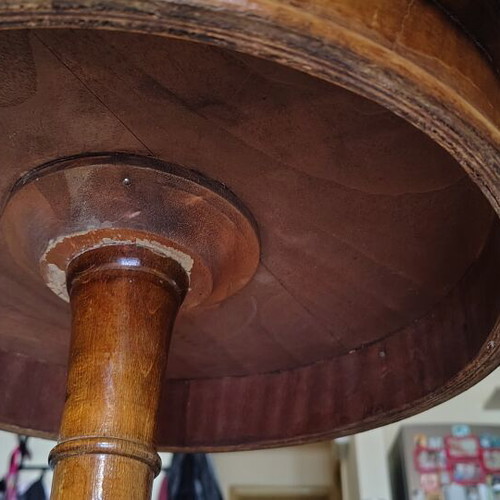 Vintage round side table, diameter 40 cm