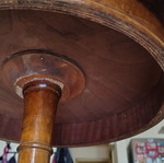Vintage round side table, diameter 40 cm