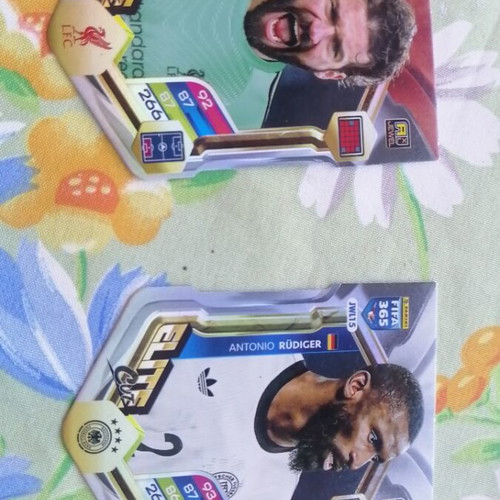 Elites Alisson and Rudiger stickers like new