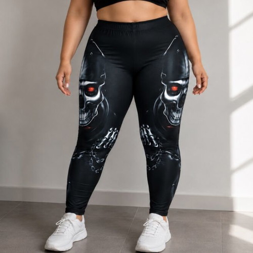 Leggings with skulls new