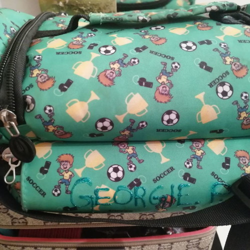 Children's bag for boy used, dimensions 24x17