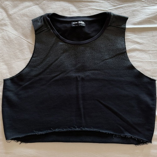 BDTK BodyTalk black cropped sleeveless top, M