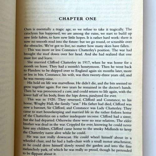 Lady Chatterley’s Lover used English book