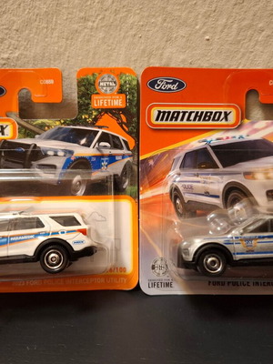 Ford Police Interceptor Matchbox σετ 2 καινούργια