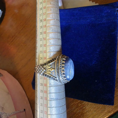 Men's Silver Ring 925 with Natural Pietersite, Handmade, New