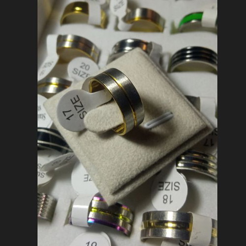 Women's ring made of durable steel size 17 new