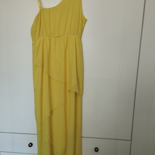 Matis yellow dress like new, asymmetrical, size L