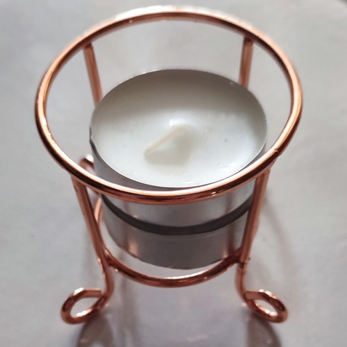 Candle holder with 2 candles new