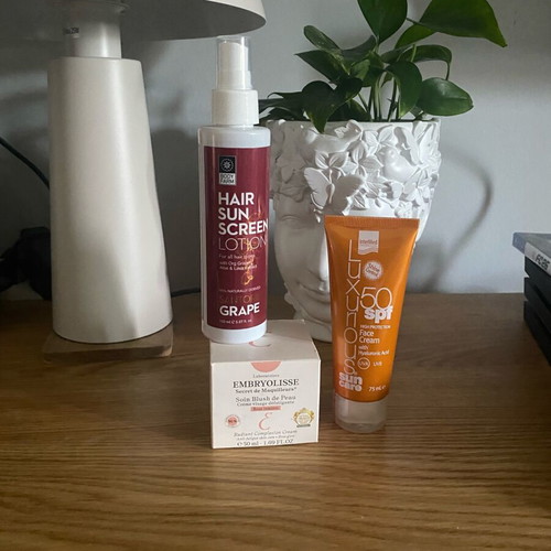 Summer Care Set new with Body Farm hair sunscreen, Intermed face cream, Embryolisse day cream