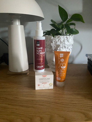 Summer Care Set new with Body Farm hair sunscreen, Intermed face cream, Embryolisse day cream