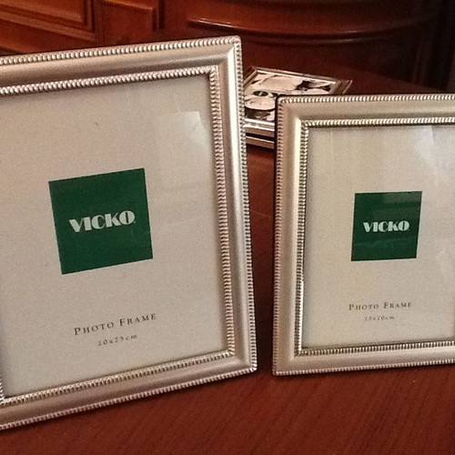 -2-SILVER-PLATED FRAMES