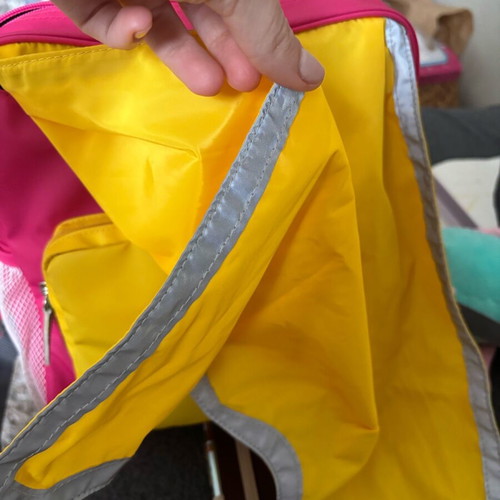 Waterproof toddler bag used with cape and integrated hood