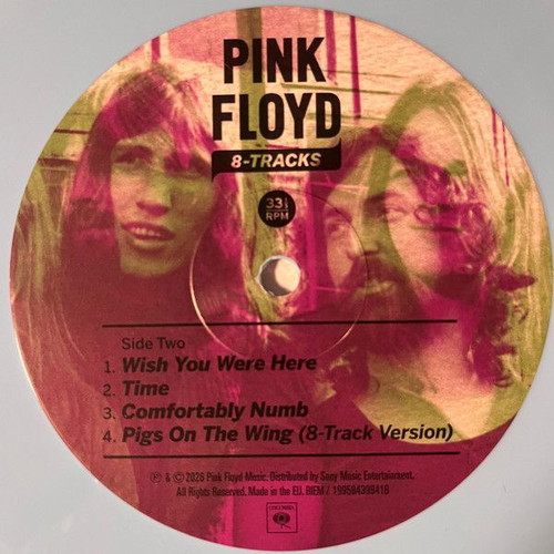 Pink Floyd 8-Tracks Limited Edition Colored Vinyl LP 12" New