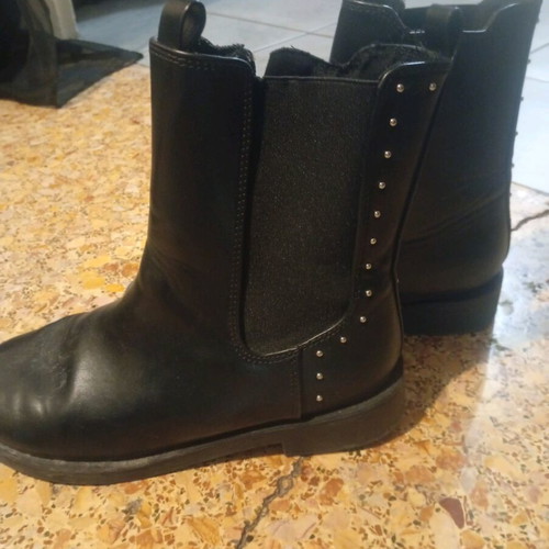 Zara kids boots like new, black, size 35