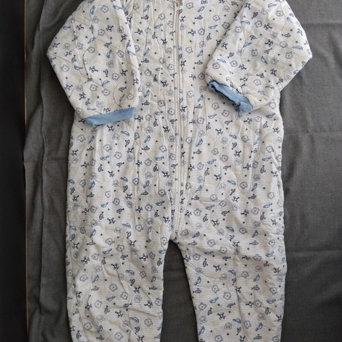 Baby sleeping bag 2.5 Tog with zipper and separate legs, 18-36 months