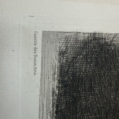 Engraving used, old authentic, 19 x 28 cm