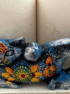 Wooden cat new, dimensions 22x13x4
