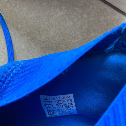 Adidas blue football shoes like new, size 40 2/3