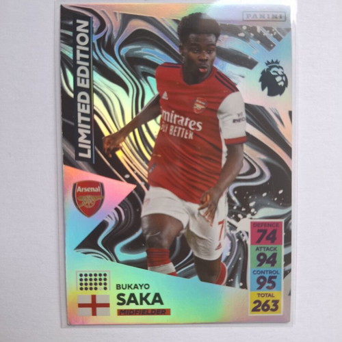 Panini Adrenalyn XL Premier League 2021/22 Bukayo Saka Limited Edition