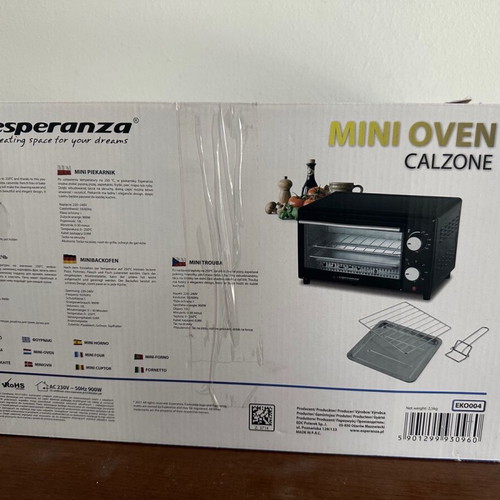 Mini oven Esperanza like new, small oven with tray and grill