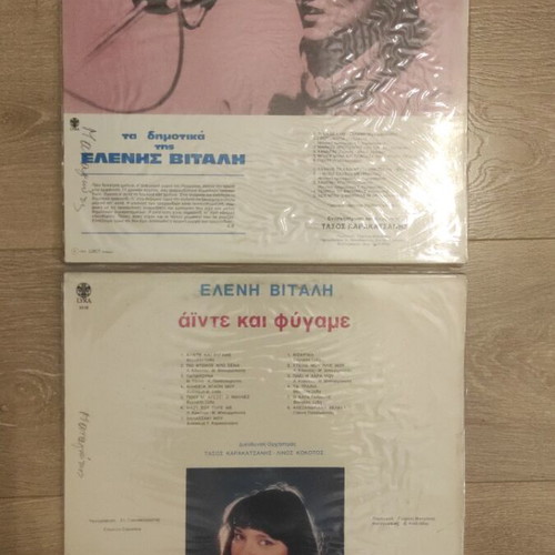 Eleni Vitali vinyl records used with sleeves