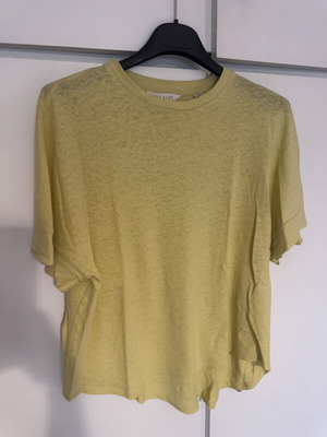 Ted Baker blouse size S like new, yellow linen cotton blend