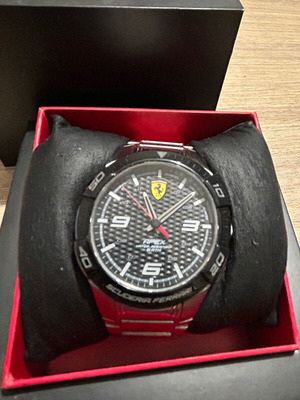 Scuderia Ferrari silver watch like new with box
