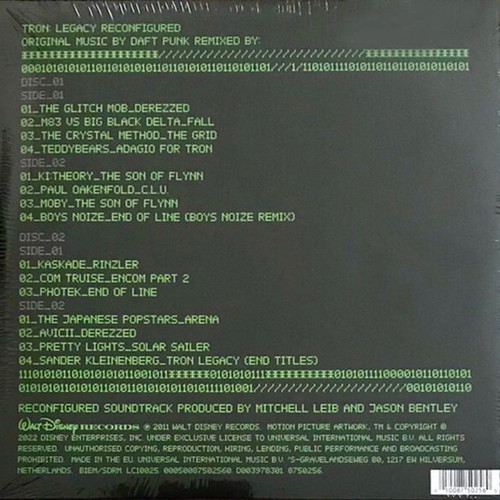 Daft Punk Tron: Legacy Reconfigured 2LP vinyl new