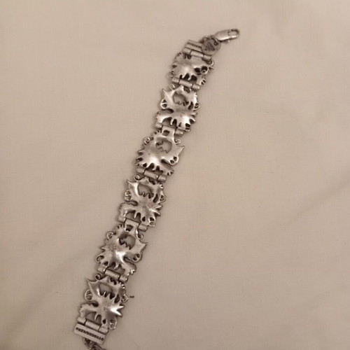 Dyrberg.Kern bracelet with blue crystals